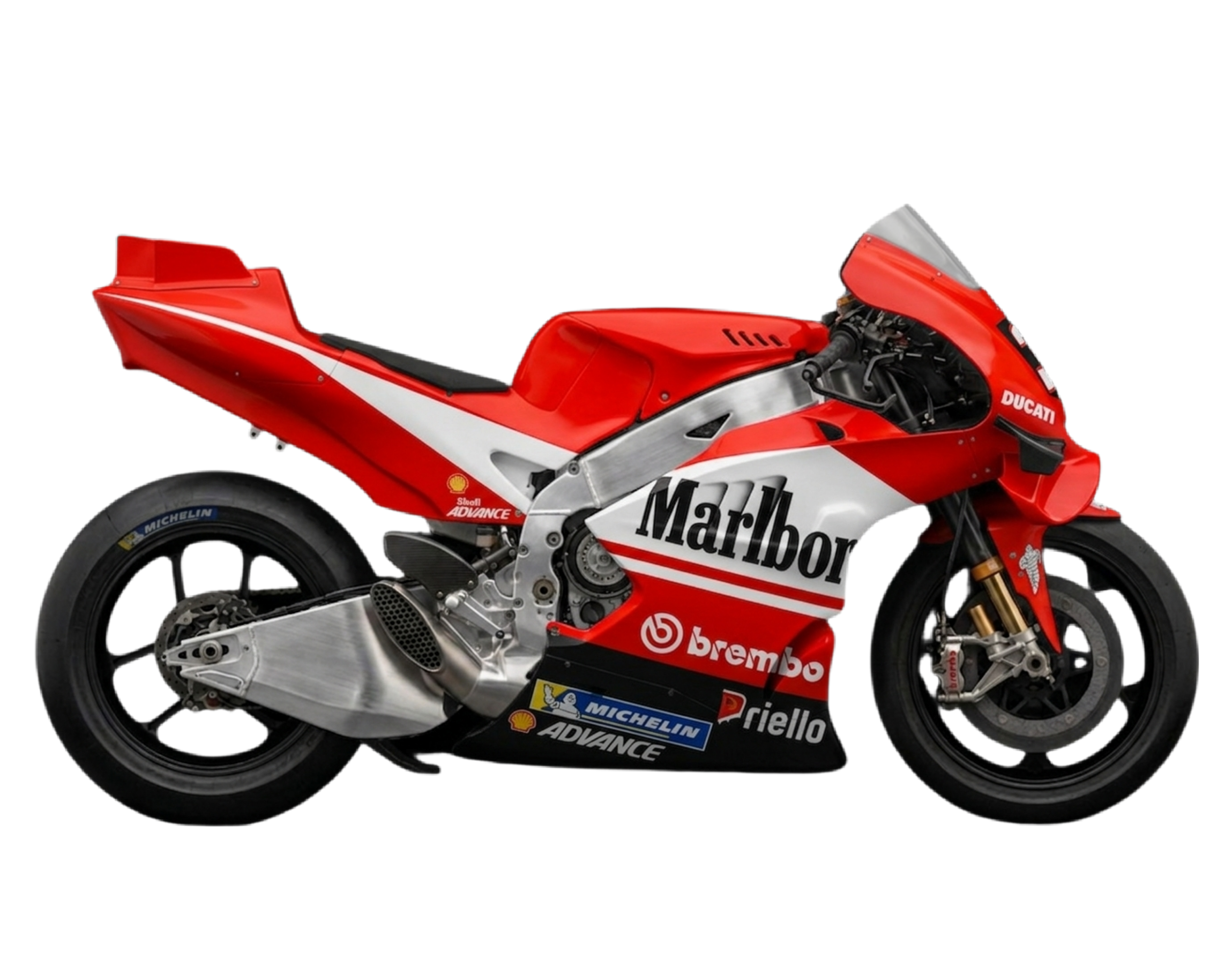 Moto de Ducati Marlboro